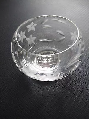 Buy Stuart Crystal Cascade (Floral Pattern) Candle Holder/Bowl With Box • 20£