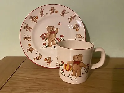 Buy Masons Stoneware TEDDY BEARS Nursery Ware Cup & Plate • 20£