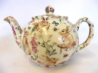 Buy Rabbit Meadow Design 2 Cup Teapot By Heron Cross Pottery • 22.99£