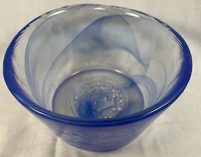 Buy Kosta Boda Art Glass Bowl Cobalt Blue Swirl Ulrica Hydman Vallien UVH Serpent Mk • 33.76£