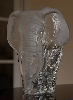 Buy Royal Krona Glass Elephant By Mats Jonasson - 21 Cm Tall • 39.99£