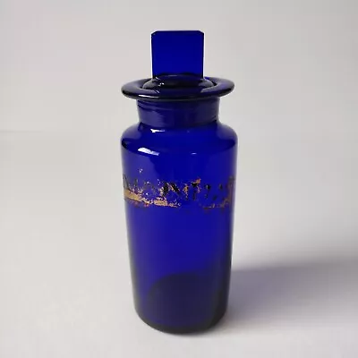 Buy One Antique Victorian Apothecary Jar Bristol Blue / Cobalt Blue • 33£