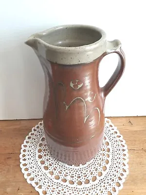 Buy Vintage XLarge David Frith/Studio Pottery Stoneware Pitcher C.1970s • 350£
