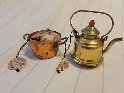 Buy Vintage Old Dutch Miniatures Copper Brass Teapot And Pot • 17.01£