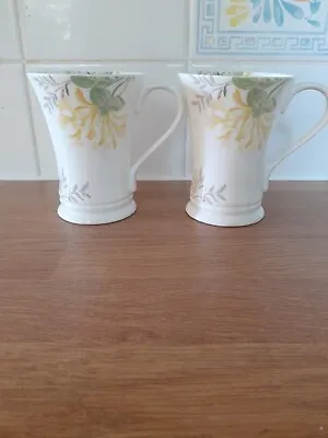 Buy Laura Ashley Fine Bone China Mugs X 2  Honeysuckle Floral Pattern  • 14£