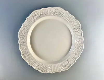 Buy A Saltglaze Charger/plate With Mosaic Border C.1760. Yorkshire Or Staffordshire • 1£