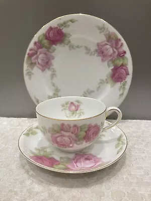 Buy Vintage Thomas Sevres Bavaria Porcelain Tea Trio - Cup, Saucer, Side Plate. VGC • 5.99£
