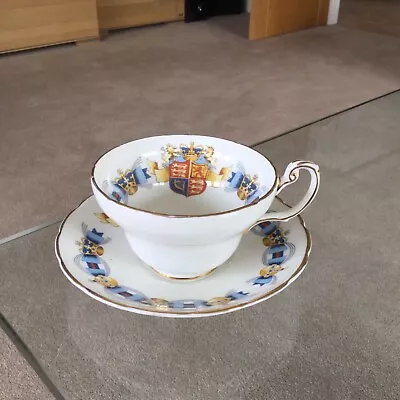 Buy Foley Bone China Coronation Of Queen Elizabeth II Cup And Saucer June 2, 1953 • 9.99£