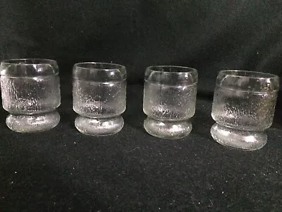 Buy 4 VINTAGE 1980s Riihimaen Lasi Ilona Drinking Glassses, 2.5dl H8.5cm D6.5cm • 4.90£