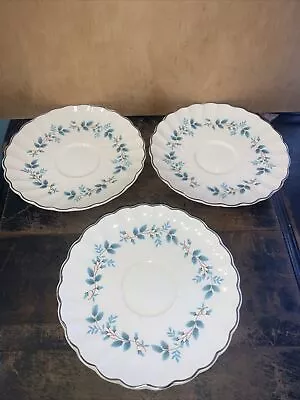 Buy Vintage Circa 1930's Myott Olde Chelsea Staffordshire Bluebell Saucers, 3 Total! • 17.67£