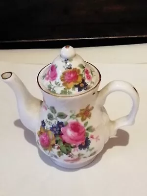 Buy FINE Bone China Minatare Teapot With Floral Design (4  TALL, WITH LID)  • 8£