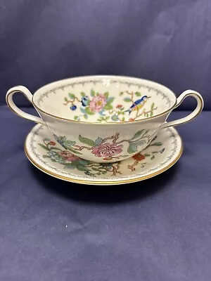 Buy Aynsley Pembroke - Handled Soup Cup And Stand • 9.95£