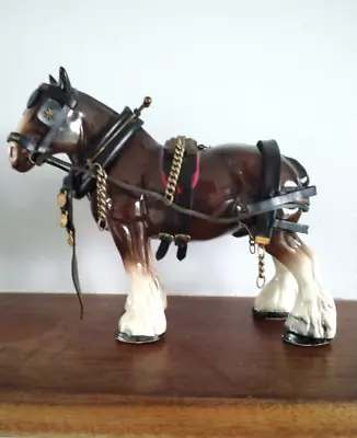 Buy Chinaware Shire Horse With Harness Like Beswick • 30£