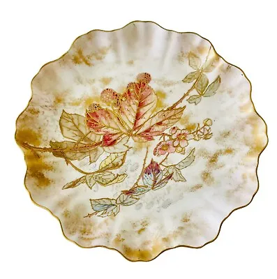 Buy Doulton Burslem Hand Painted Spanish Ware Floral RN.72067 9 Inch Plate 1887-1891 • 52.15£