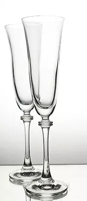 Buy Pair Tulip Bowl GALWAY Lead Crystal Glass Champagne Flutes - 26cm, 280ml • 20£