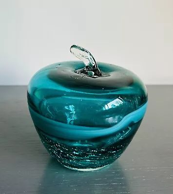 Buy Large Glass Apple Ornament / Paperweight • 10£