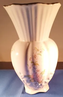 Buy Vintage Maryleigh Staffordshire Pottery Ceramic Floral Decorative Vase 23cm • 4.99£