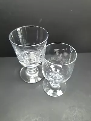 Buy 2x Dartington Crystal Glass Rummers Sherry Wine Glasses Missmatch • 25£