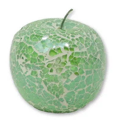 Buy Angraves Mosaic Glass Green Apple Home Decorative Fruit Bowl Display Piece Gift • 9.95£