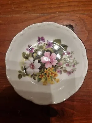 Buy Vintage Royal Grafton Fine Bone China Country Flowers Pin Dish 10cm Pretty Flora • 4.95£