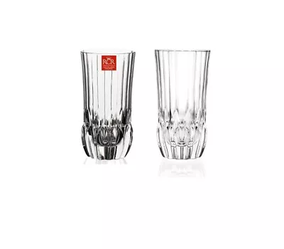 Buy RCR Crystal Adagio Hiball Tumbler Glasses - 400ml (13.5oz) - Set Of 6 • 34.95£
