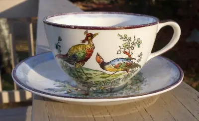 Buy Grays Pottery Stoke On Trent Tea Cup & Saucer Lusterware Pheasant Bird Design • 20.77£