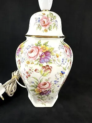 Buy Fenton English Bone China Floral Bedside Lamp Cottage Chic Elegant Home Decor • 25£