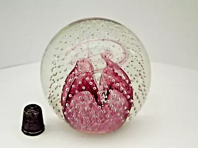 Buy 1st Quality Signed Caithness Glass Paperweight -  Cauldron  #89219 Pink Form • 9.49£