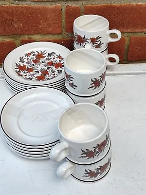 Buy Wedgewood Peony Teaset For 6, 6 Cups, 6 Saucers, 6 Plates, Oven To Table Range, • 29.99£