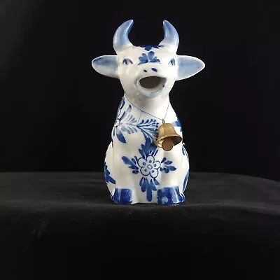 Buy Delft Pottery Cow Milk Jug/Creamer,  Hand Painted With Bell FREE P&P  • 12.80£