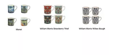 Buy Set Of 4 Fine China Coffee Mugs Tea Cups-Designs Inspired By Various Artists • 16.10£