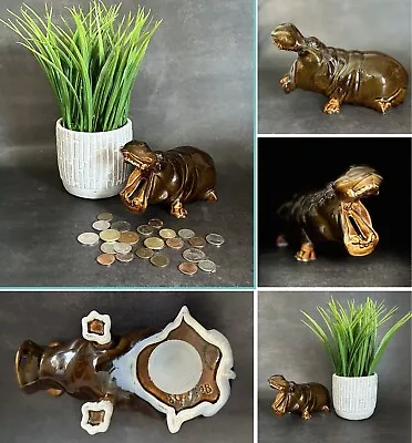 Buy Vintage Szeiler Studio Hippopotamus Ceramic Pottery Piggy Bank Money Box Hippo • 29.95£