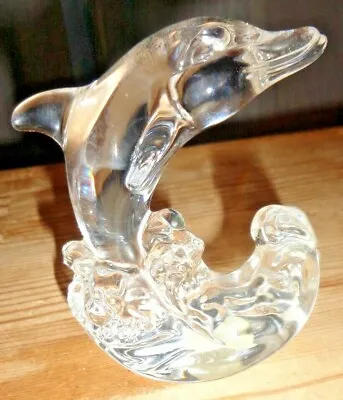 Buy Cristal Au Plomb 24% Lead Crystal Treasure Princess House Glass Dolphin Ornament • 8.99£