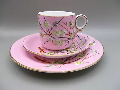 Buy Antique Pink George Jones And Sons Style Trio Cup Saucer Sideplate .blossom • 15.99£