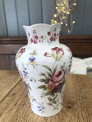 Buy Fenton China Company, Bone China Floral Flower Vase. Height 16 Cm Width 6 Cm • 8£