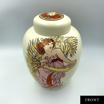 Buy Art Nouveau Lidded Vase, Fleurie By Poole Pottery (Vintage Boho, Retro, 1970s • 49.98£