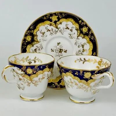 Buy Antique True Trio John Ridgway C1840~Tea Cup Coffee & Saucer Gold Gilt~#2/9294 • 110£