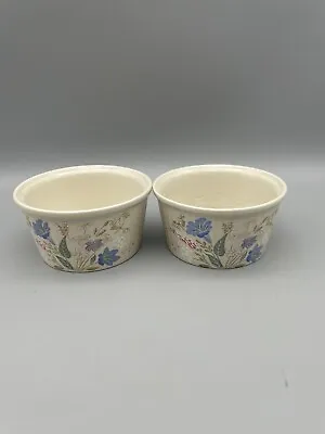 Buy Pair Poole Pottery Oven To Tableware Springtime Floral Ramekins  • 3.50£
