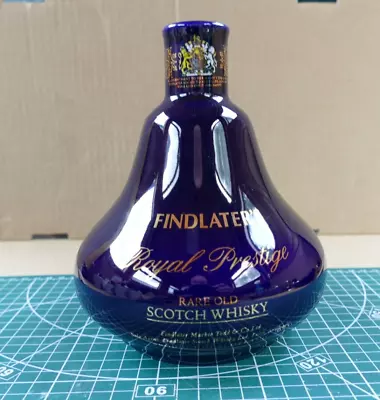 Buy Wade Pottery Whisky Bottle/Decanter - Findlater's Royal Prestige - Dark Blue • 2.95£