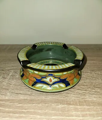 Buy GOUDA Pottery Holland Vintage Ash Tray Dish. ALI Pattern. Number 2676 • 19.99£
