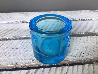 Buy Marimekko Glass Tealight Votive Blue Finland • 12£