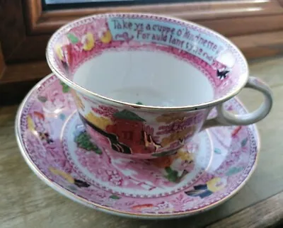 Buy Antique Royal Pottery Burslem Jumbo Cup & Saucer • 28£