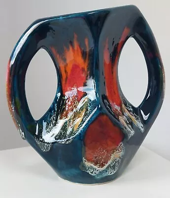 Buy Stunning Vintage Mid Century Vallauris Fat Lava Brutalust Ceramic Vase. Abstract • 45£