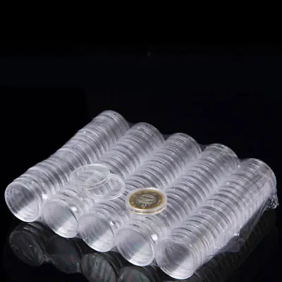Buy Coin Capsules  ALL SIZE From 18mm To 40mm Capsule - Amount 15 30 50 80 Or 100 • 4.49£