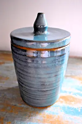Buy Pottery Jar With Lid- Hand Thrown Stoneware • 20£