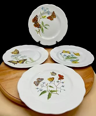 Buy Queen's Fine Bone China Flowers & Butterfly Dessert/Salad Plates Made In England • 23.62£