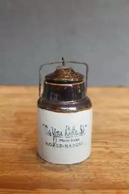 Buy Antique Miniature Stoneware Advertising Jug  As You Like It  Horseradish • 42.62£