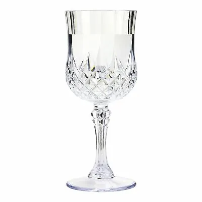 Buy 24 X Crystal Effect Wine Glasses Picnic Party Outdoor Camping Drinks Glasses • 32.90£