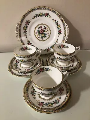 Buy Coalport Ming Rose Trios - 3 X Cup Saucer And Plate Set Plus Serving Plate • 20£