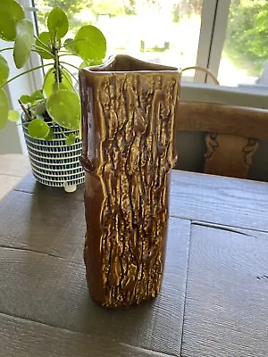 Buy Vintage Unusual Large Arthur Wood Bracken Ceramic Log Flower Vase. • 14.95£